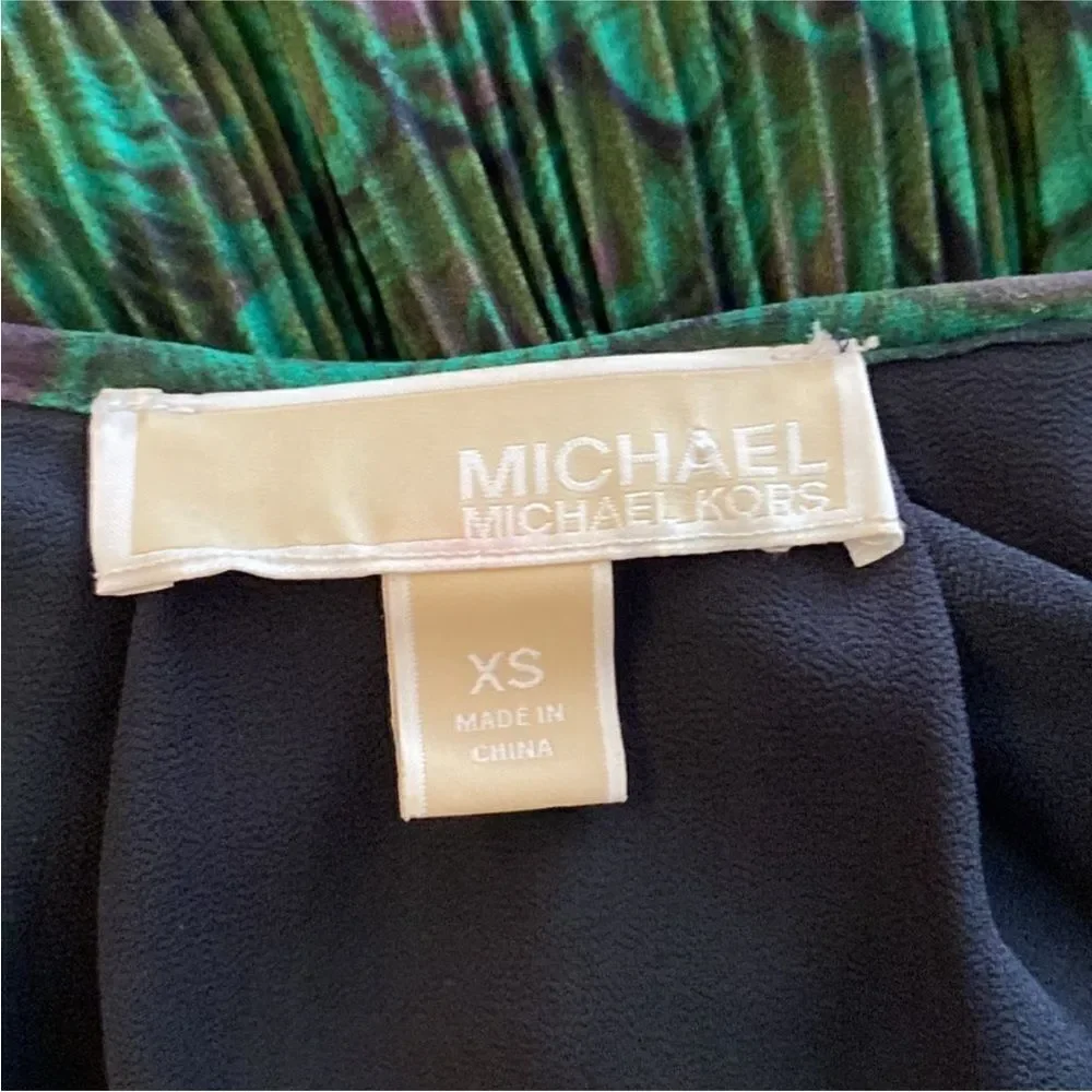 Michael Kors Green Long Sleeve Dress, XS